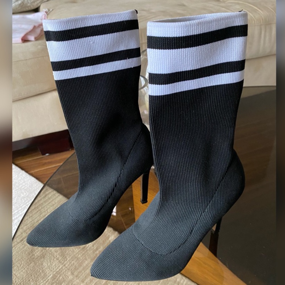 Stiletto sock booties